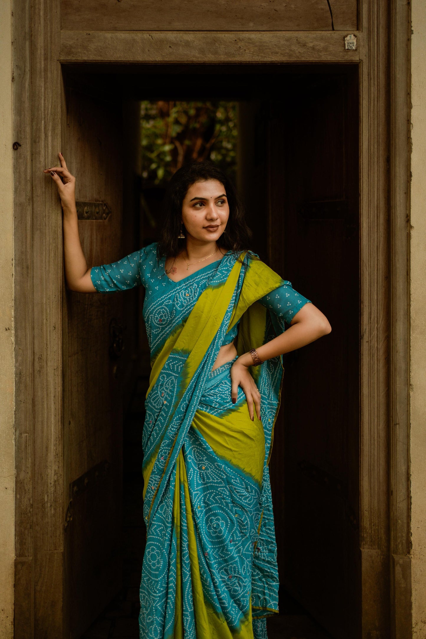 Bandhani Print Saree for Women & Girls