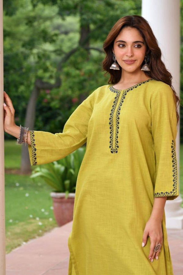Beautiful Kurta Palazzo Set for Office Wear