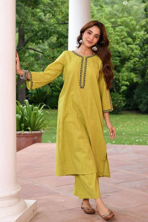 Beautiful Kurta Palazzo Set for Office Wear