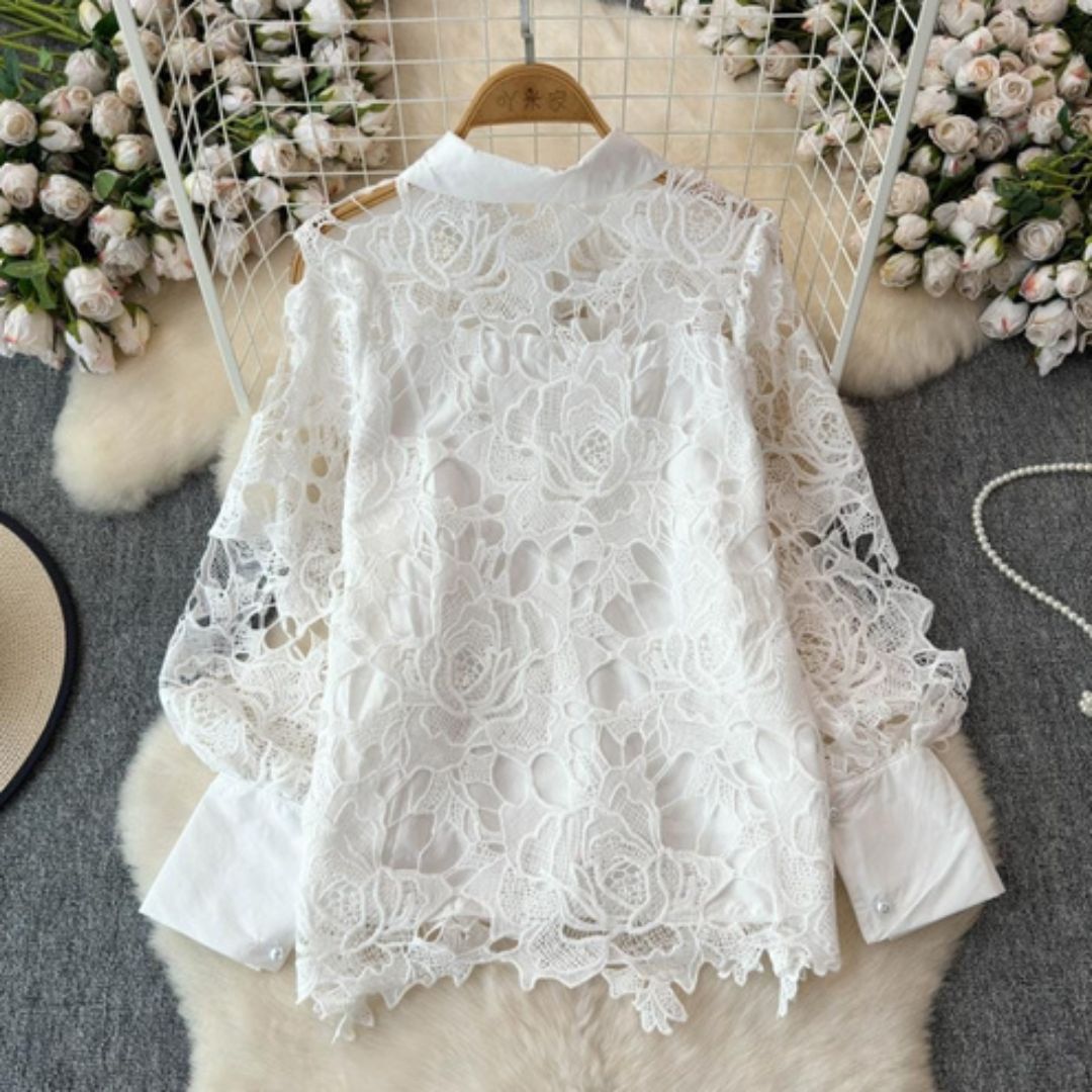 Blooming Lace Top for Women | Stylish Lace Shirt for Women