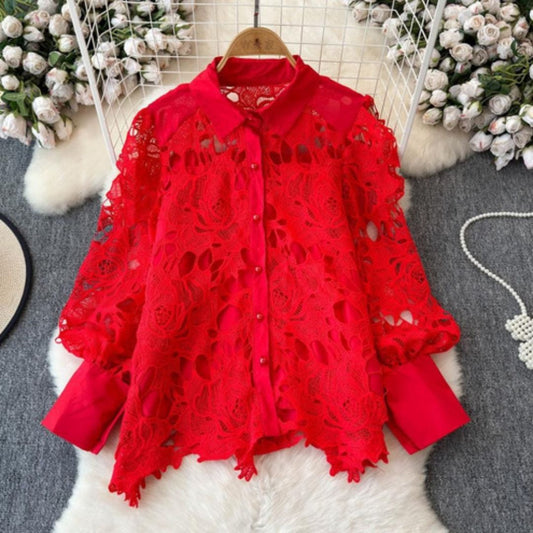 Blooming Lace Top for Women | Stylish Lace Shirt for Women