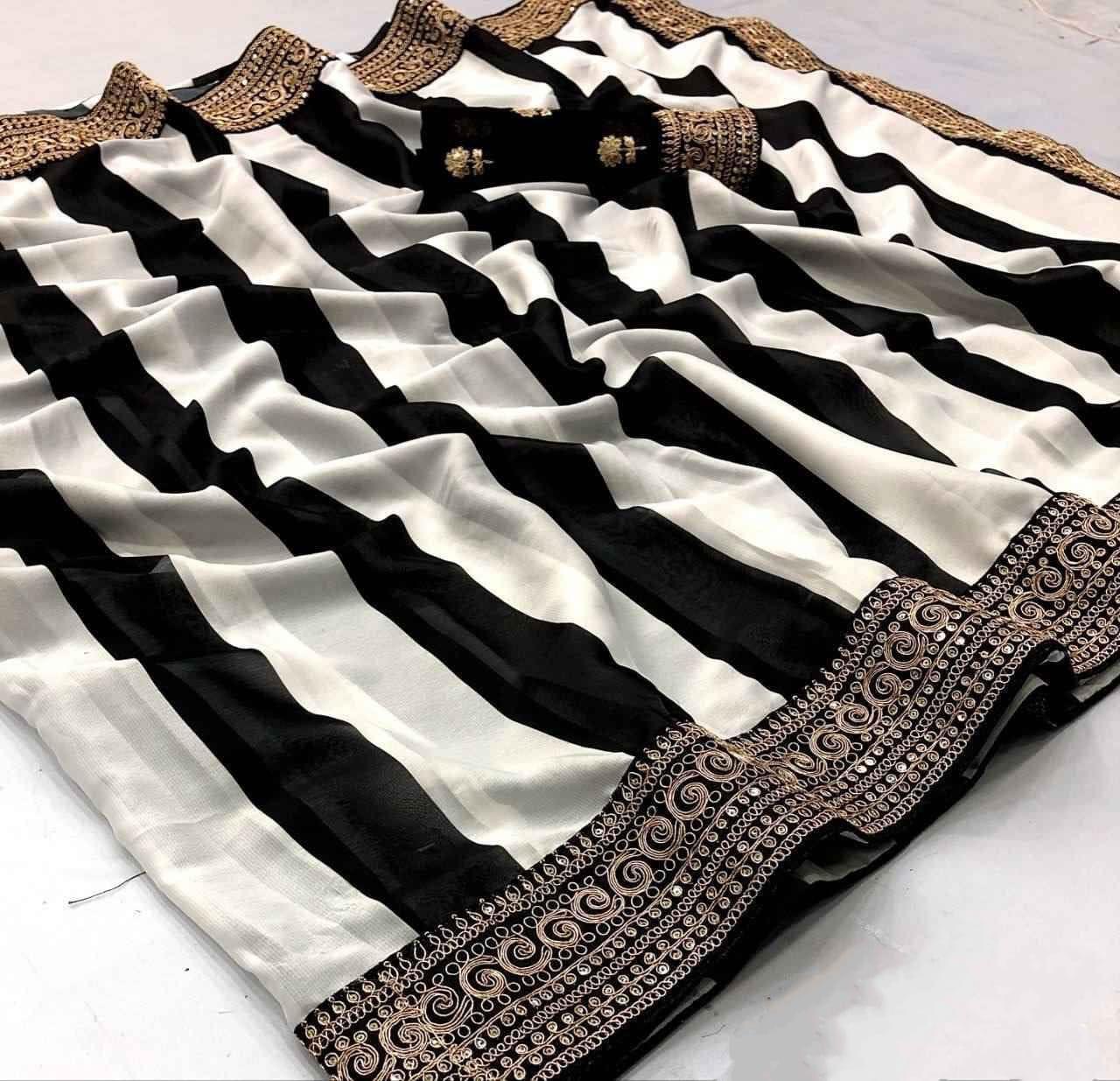 Bollywood Inspired Georgette Saree with Designer Blouse