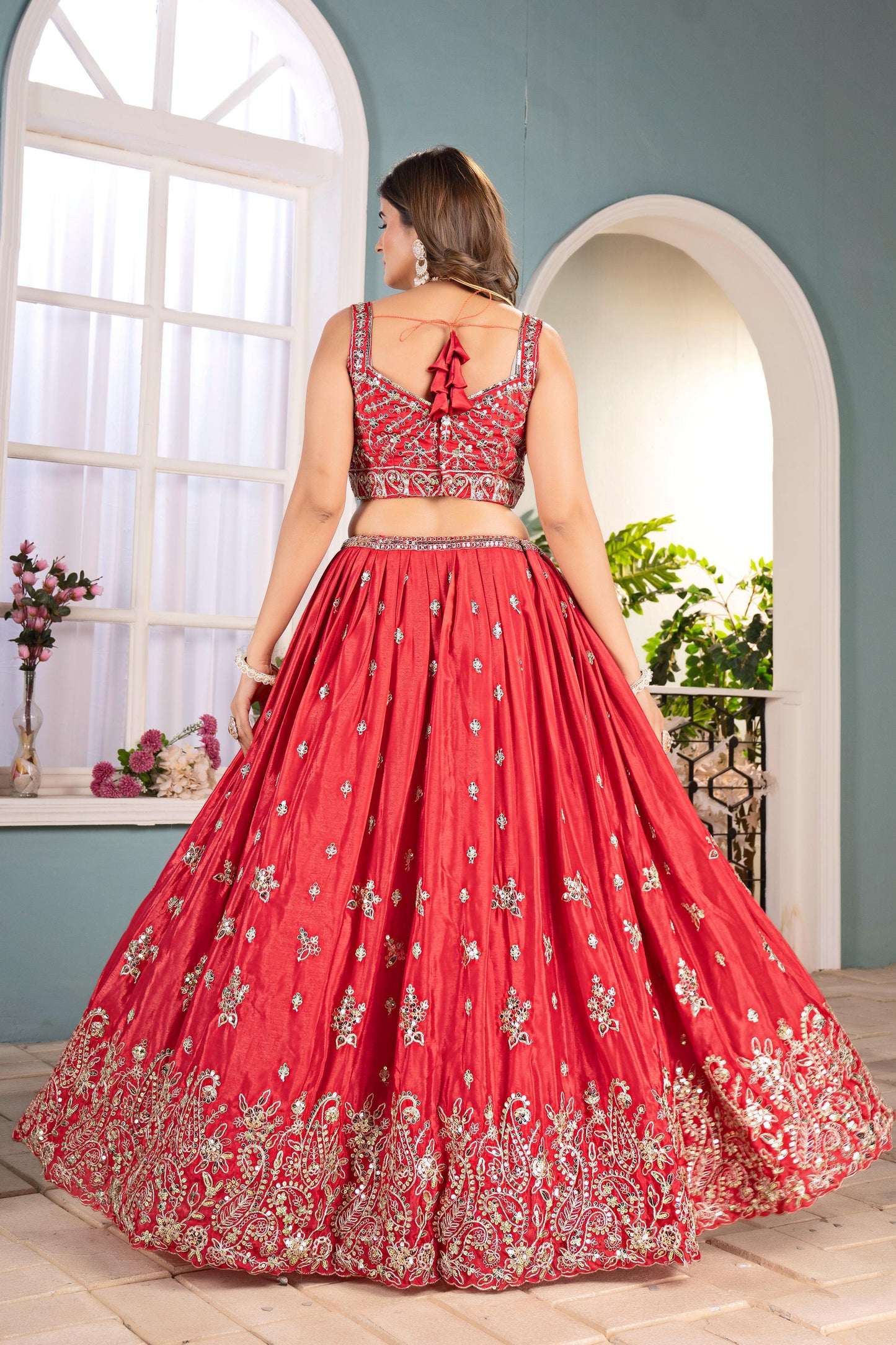 Bridal Red Lehenga Choli Diwali Wedding Collection