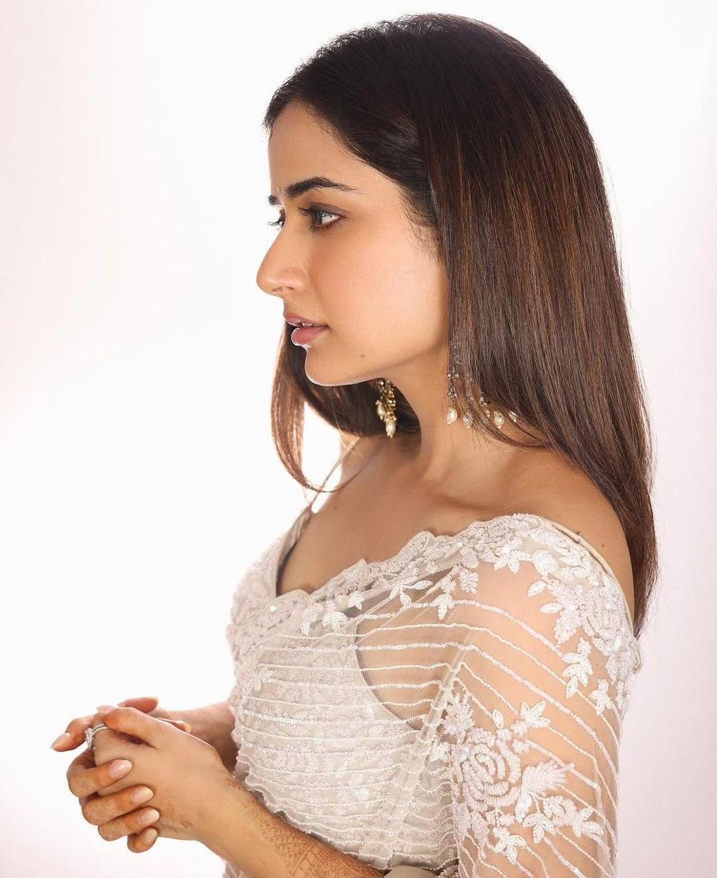 Butterfly Soft Net Saree with Sequin Embroidered Blouse