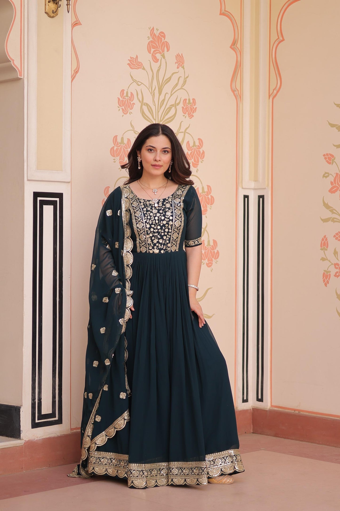 Designer Anarkali Suit Set for Women