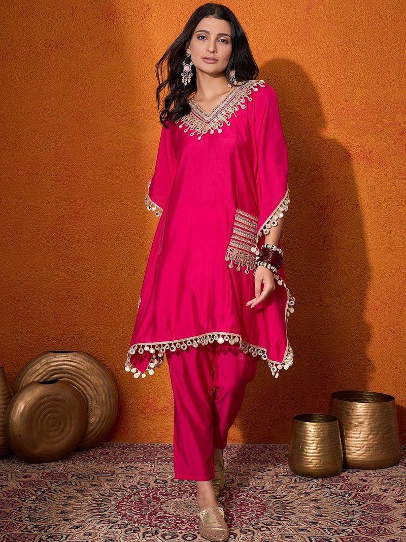 Designer Chinon Silk Co-Ord Set for Women