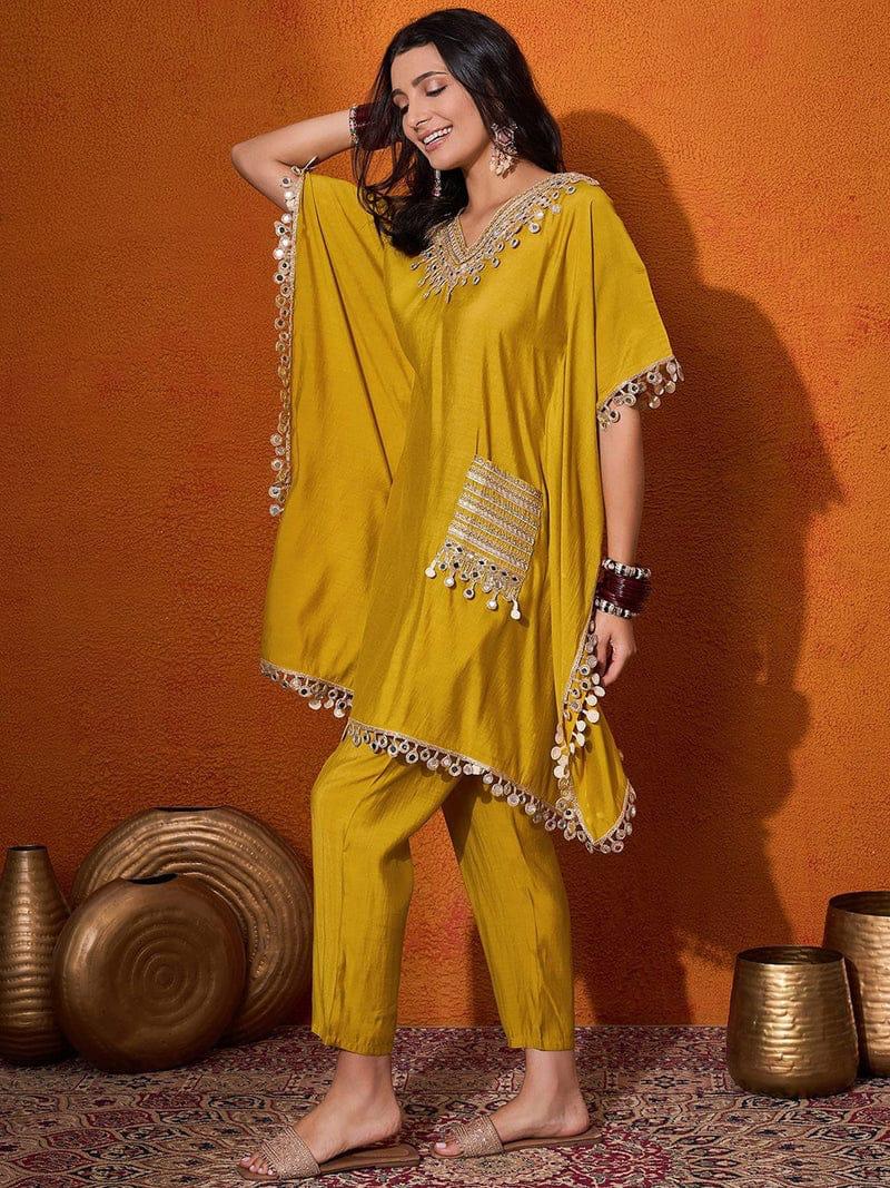 Designer Chinon Silk Co-Ord Set for Women