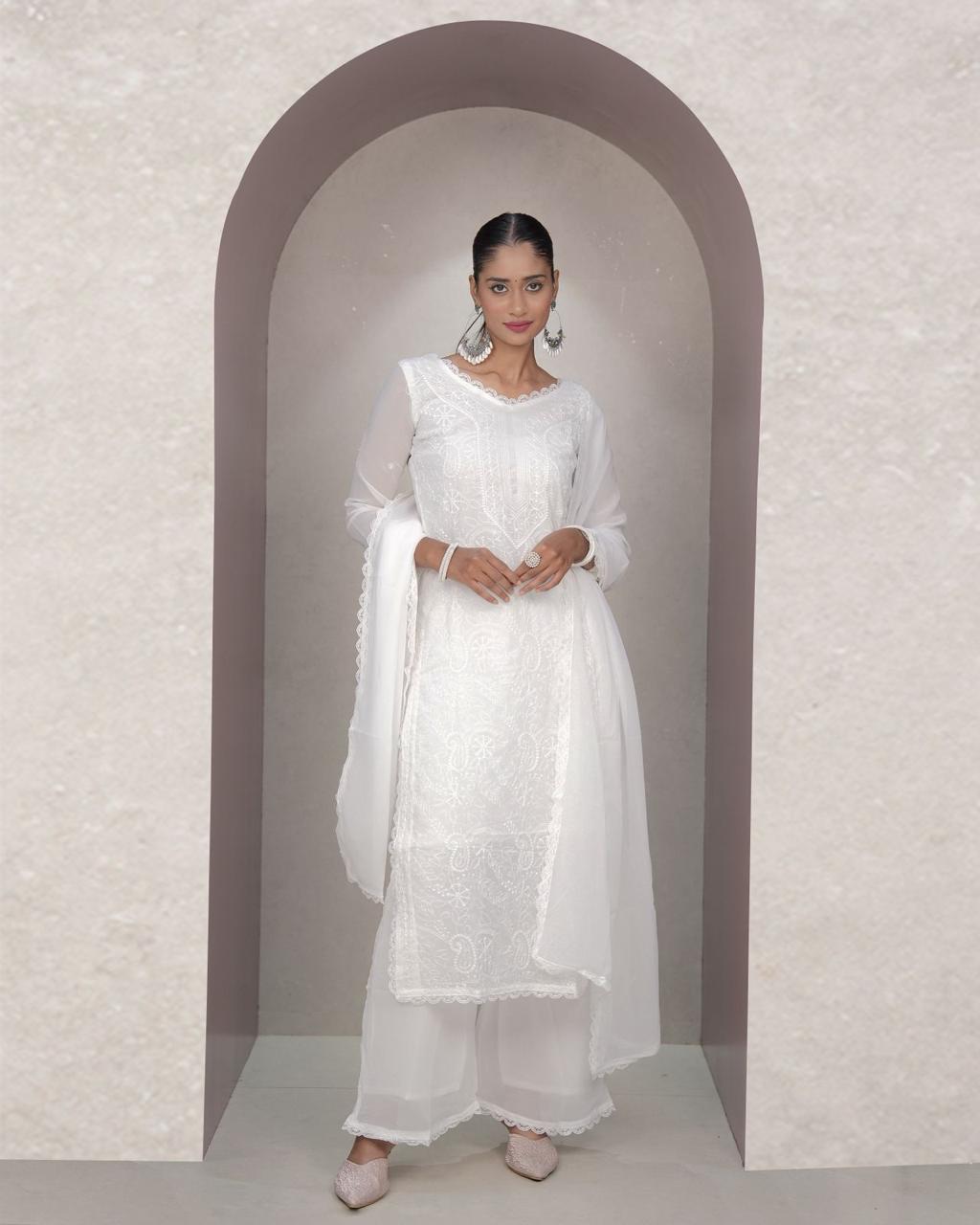 Designer Kurta Palazzo Suit Set for Women