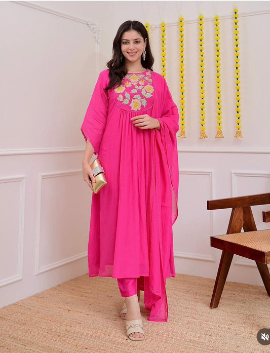 Designer Pink Suit Set