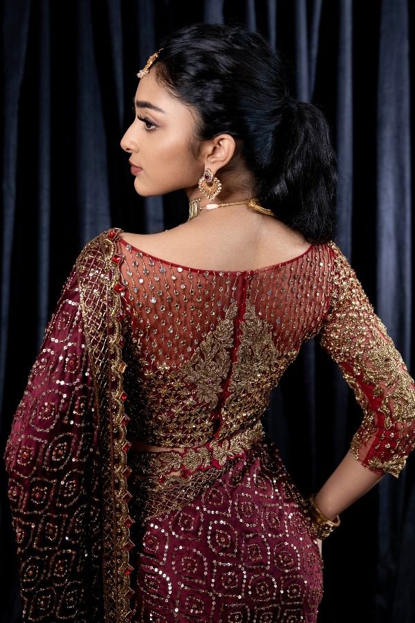 Designer Saree with Heavy Embellished Zari and Sequin Work