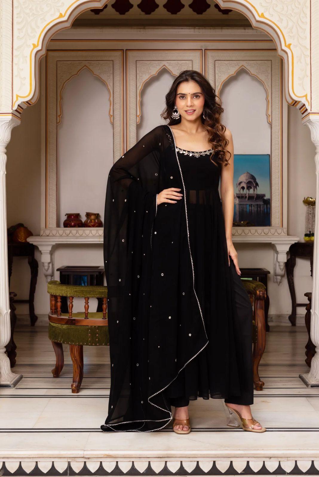 Elegant Anarkali Suit with Dupatta Festive Wear