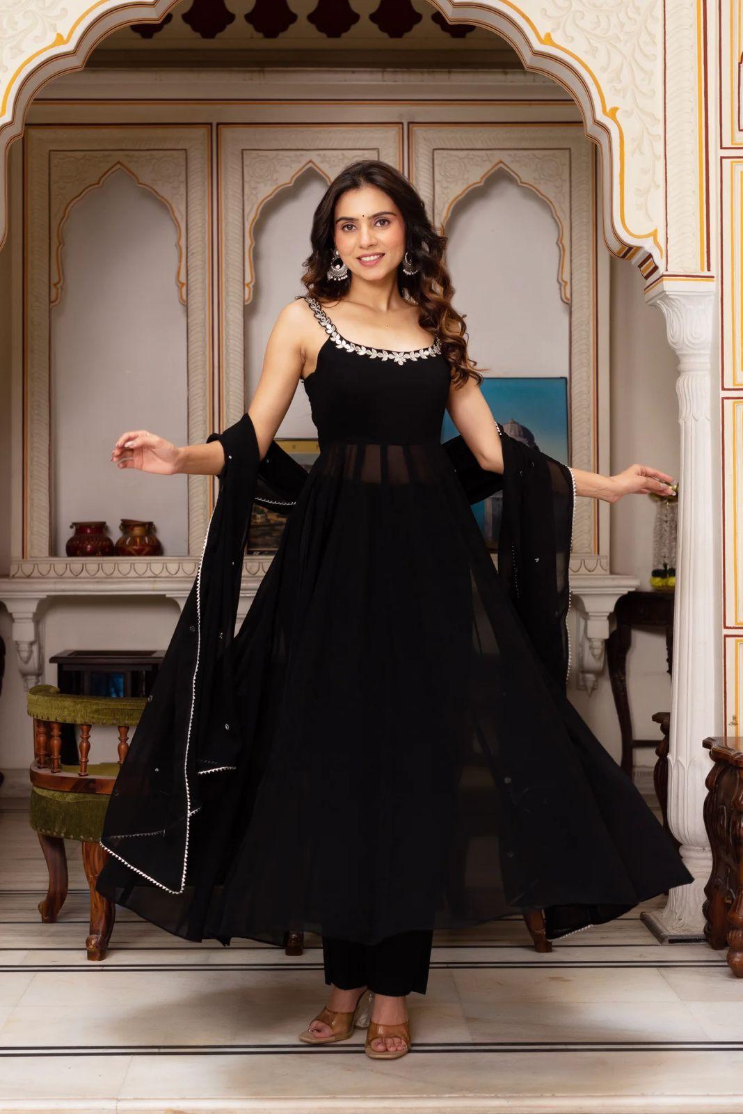 Elegant Anarkali Suit with Dupatta Festive Wear