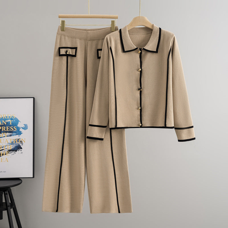 Elegant Co-Ord Set for Women with Black Piping