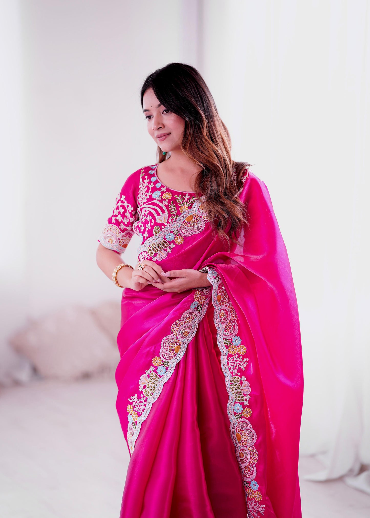 Elegant Designer Saree with Embroidery for All Occasions