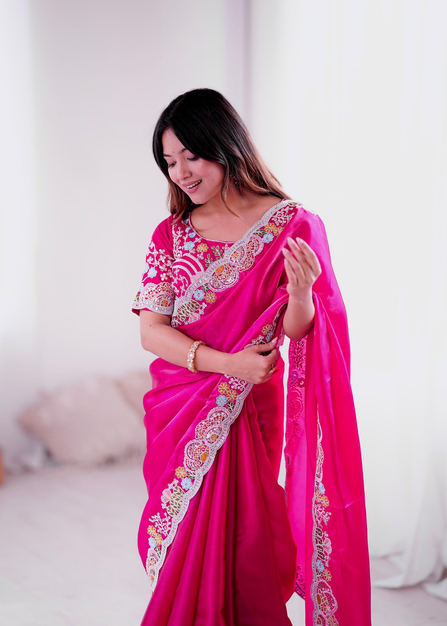 Elegant Designer Saree with Embroidery for All Occasions