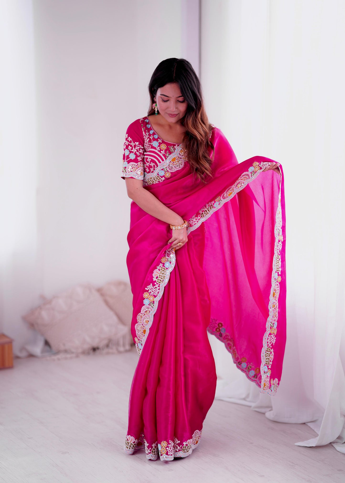 Elegant Designer Saree with Embroidery for All Occasions