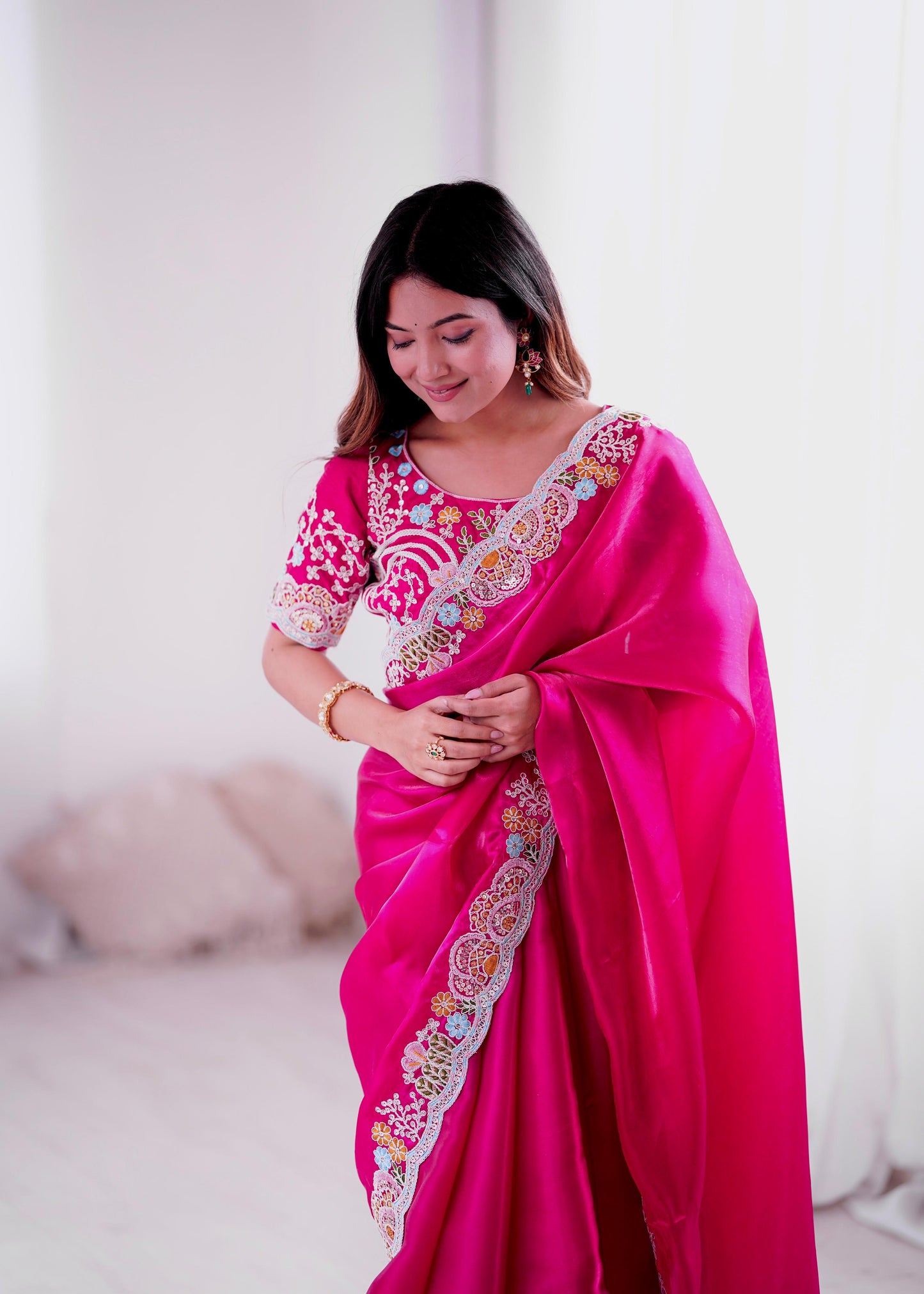 Elegant Designer Saree with Embroidery for All Occasions