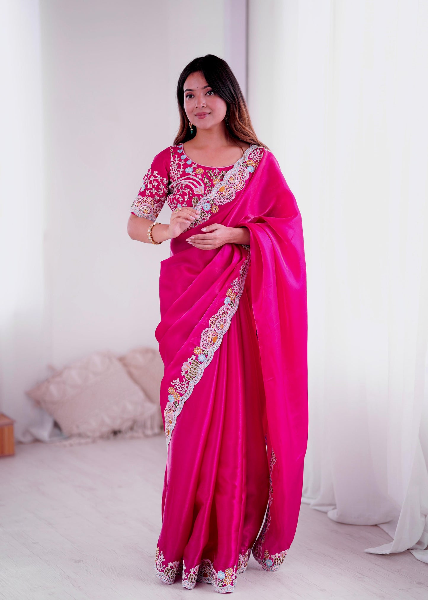 Elegant Designer Saree with Embroidery for All Occasions