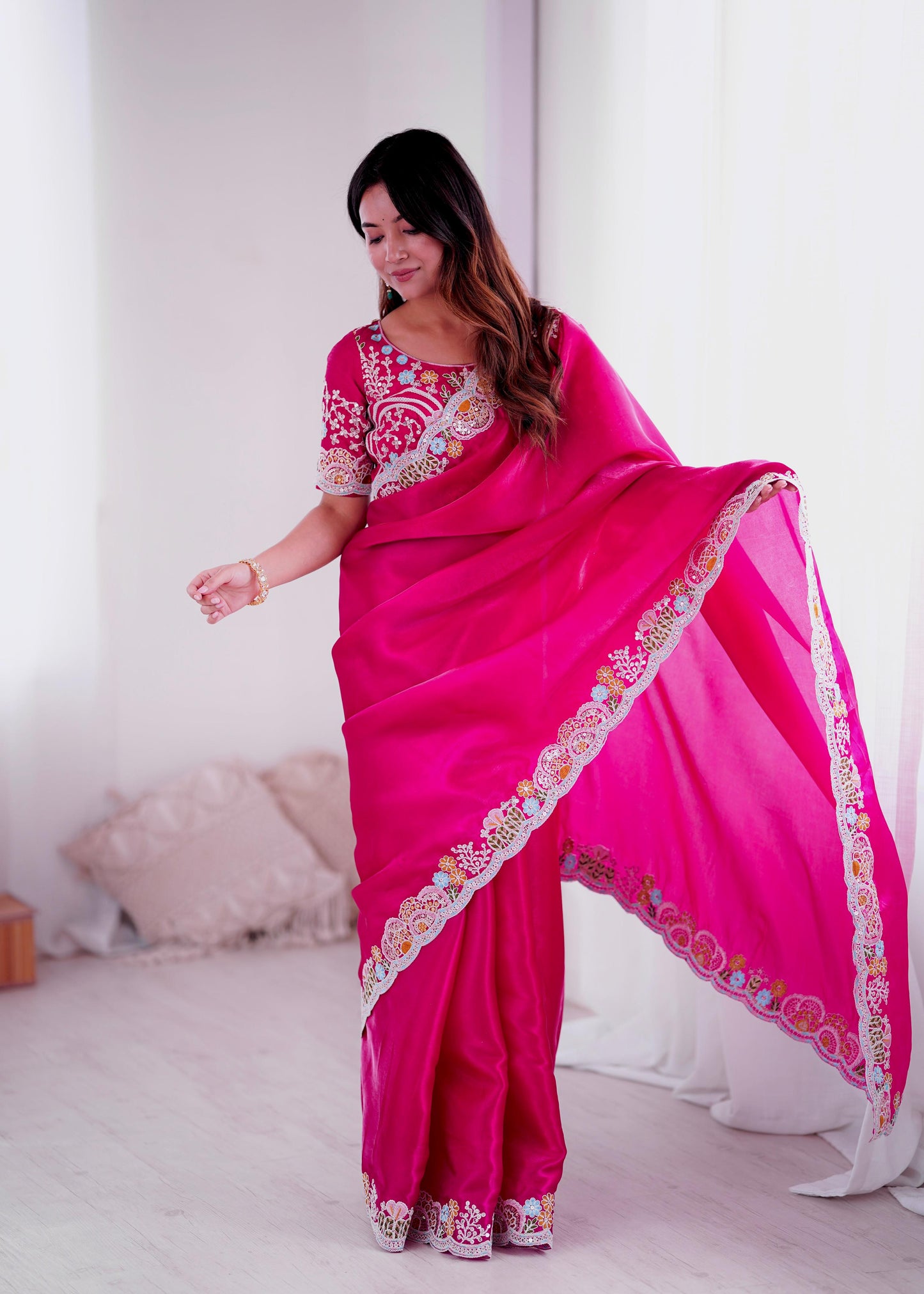 Elegant Designer Saree with Embroidery for All Occasions
