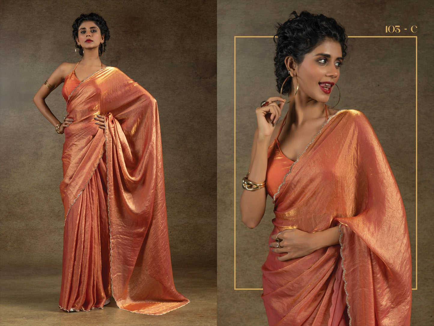 Elegant Embroidered Saree Set for Festive and Wedding Look