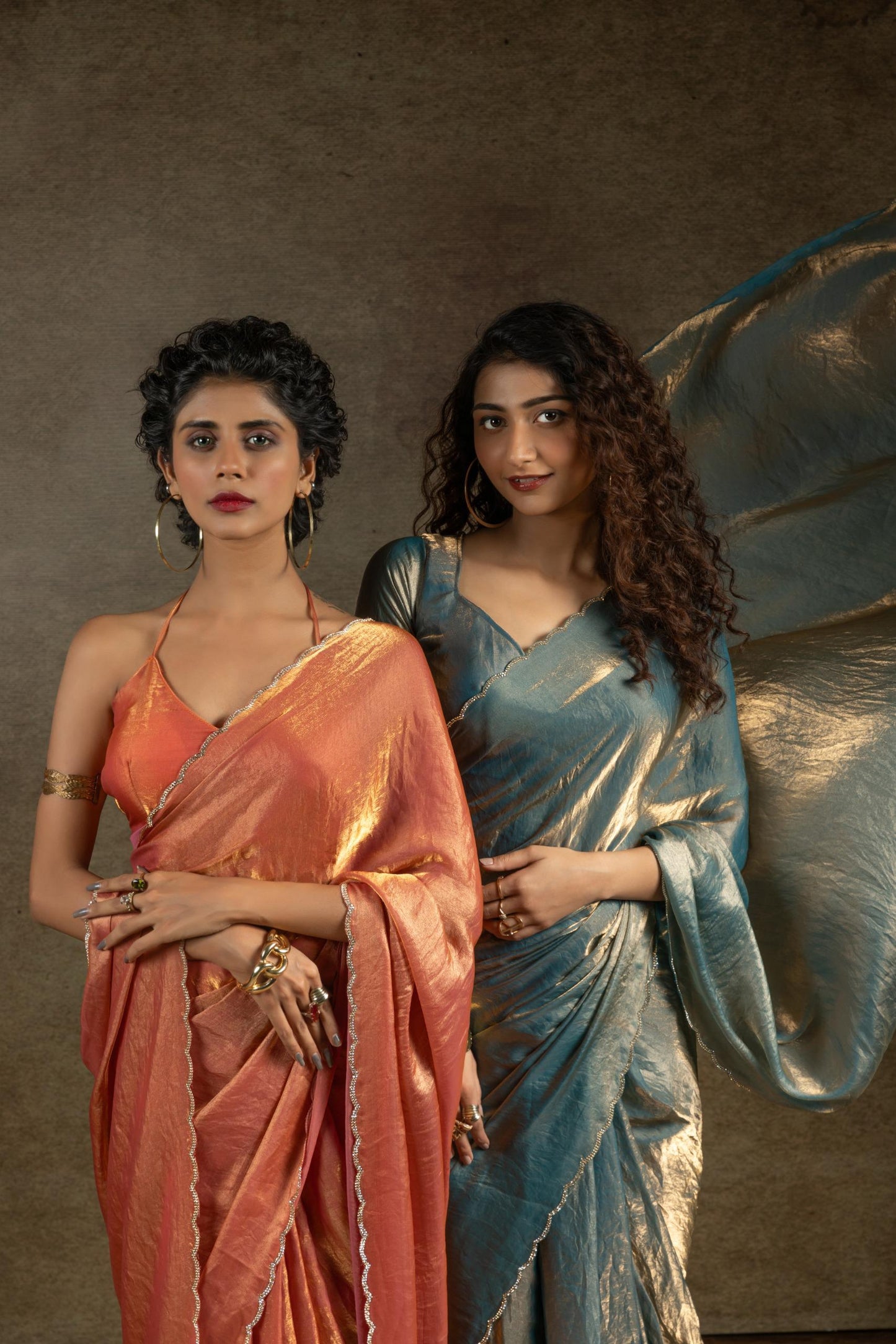 Elegant Embroidered Saree Set for Festive and Wedding Look