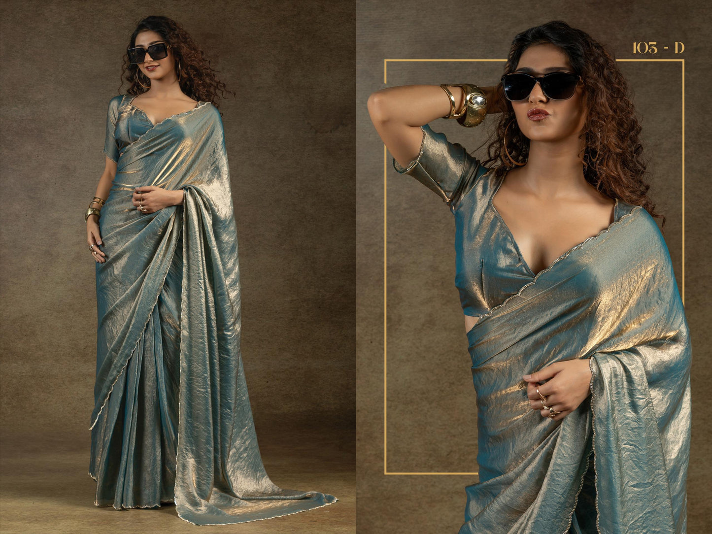 Elegant Embroidered Saree Set for Festive and Wedding Look
