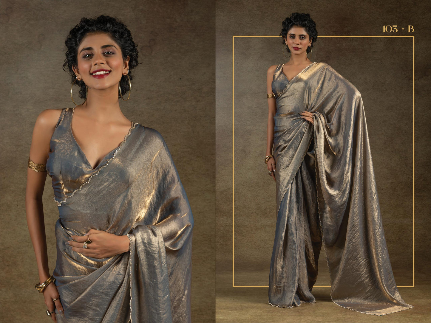 Elegant Embroidered Saree Set for Festive and Wedding Look