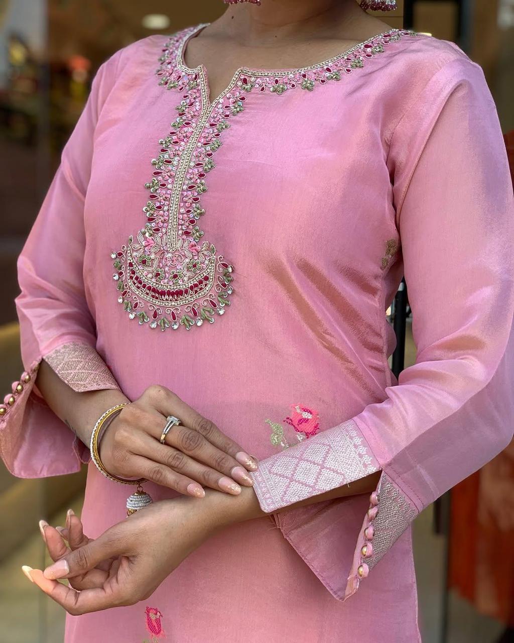 Elegant Floral Georgette Anarkali Suit with Dupatta