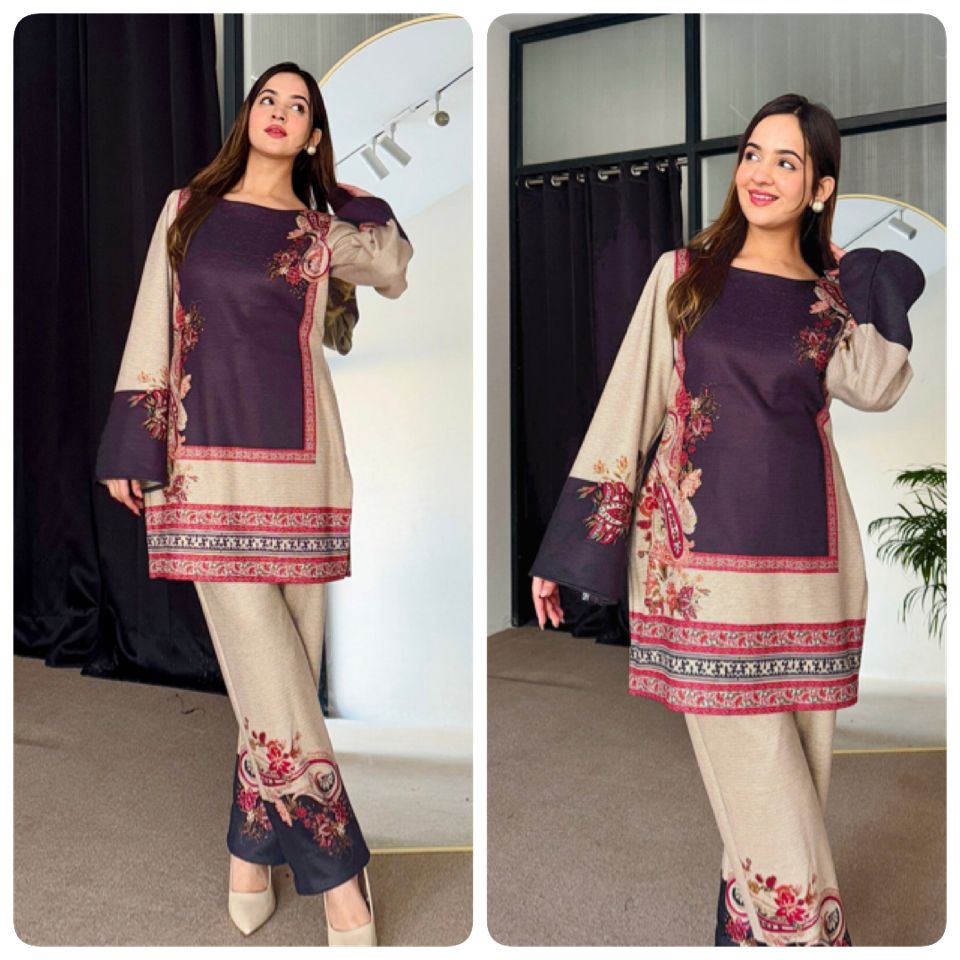 Elegant Printed Crepe Co-ord Set with Designer Appeal