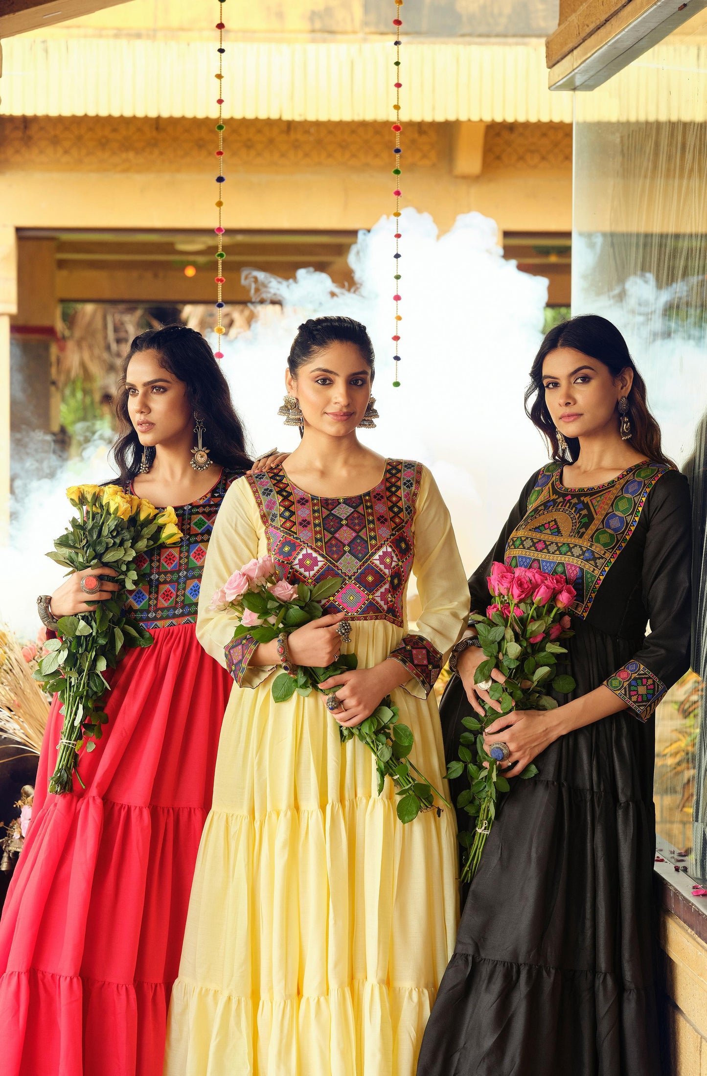 Embroidered Maxi Dress for Women Perfect Festival Gift