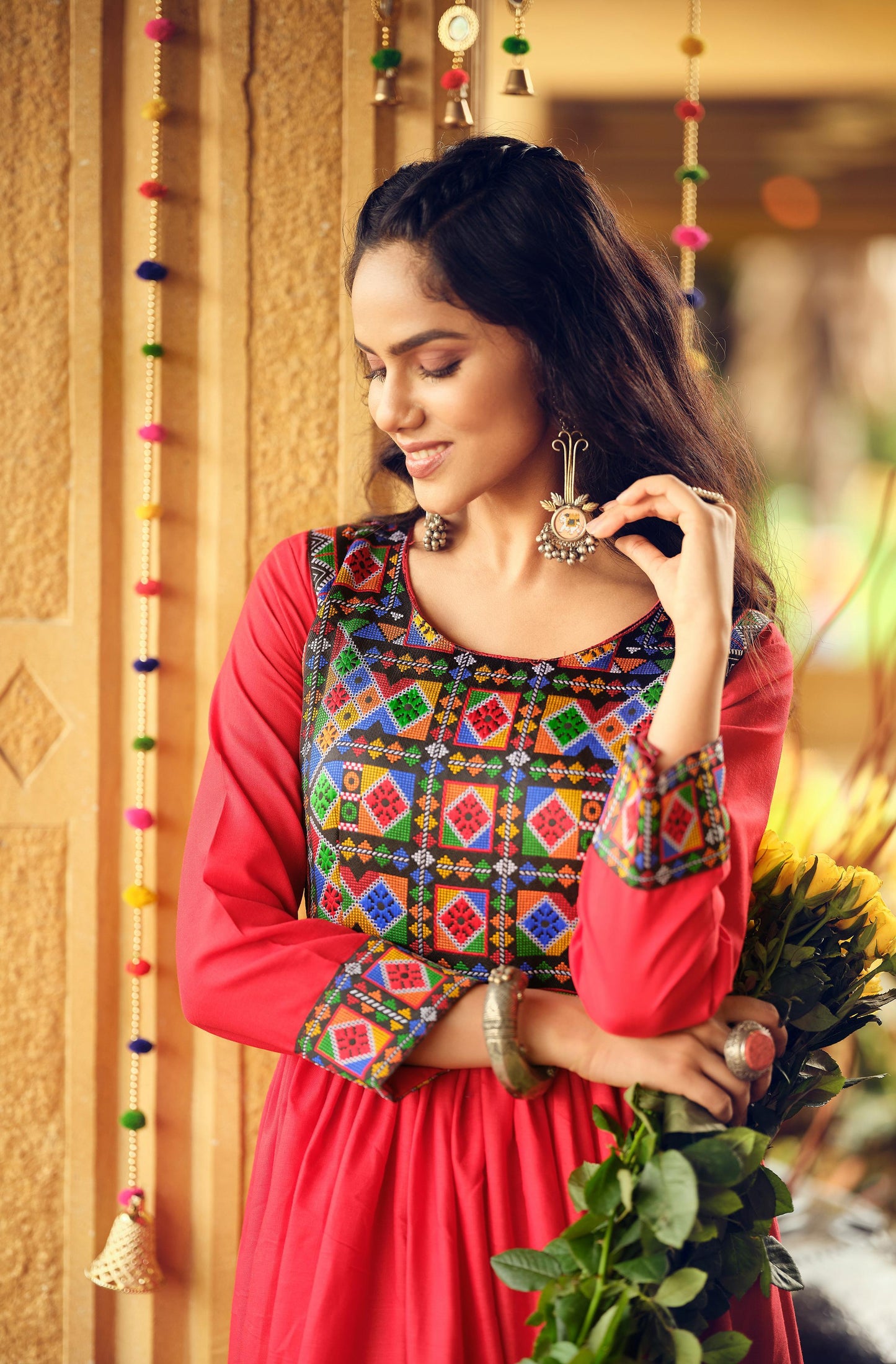 Embroidered Maxi Dress for Women Perfect Festival Gift