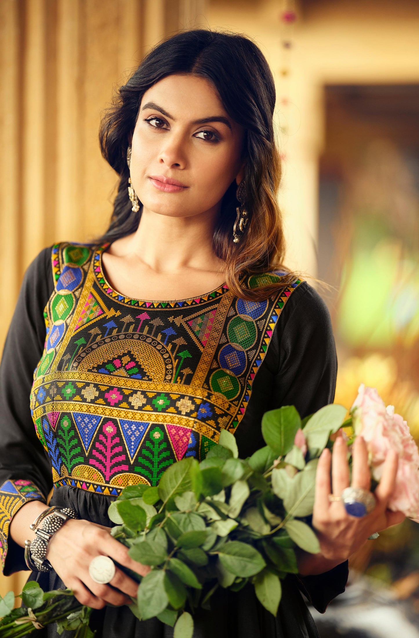 Embroidered Maxi Dress for Women Perfect Festival Gift