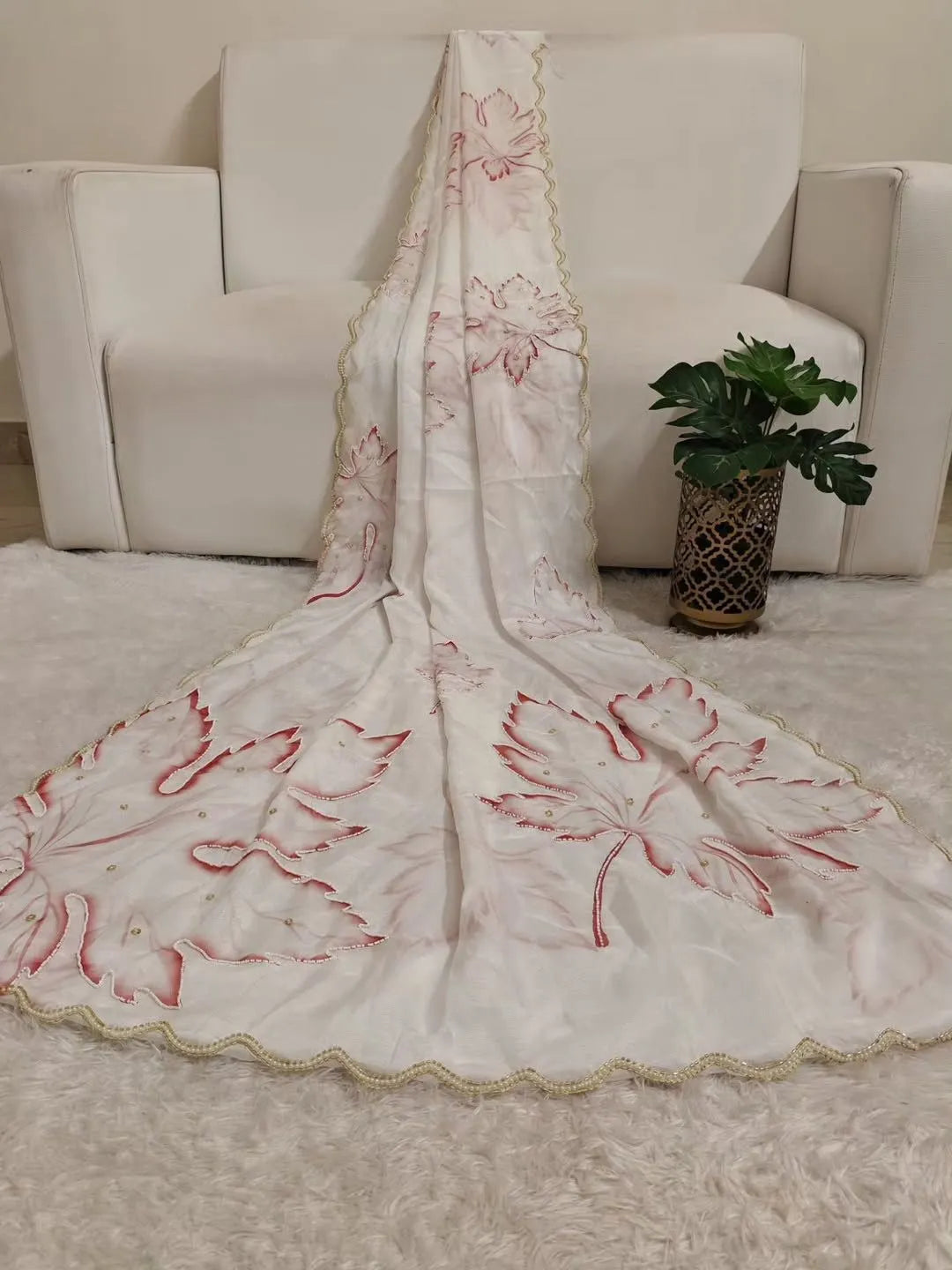 Floral Embroidered Saree