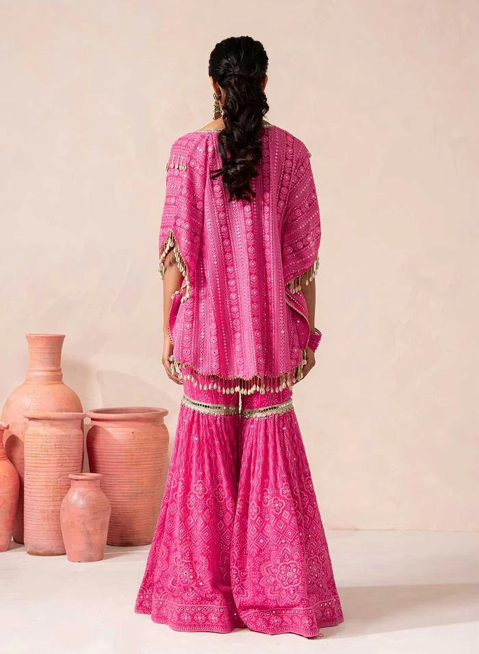 Georgette Kaftan & Sharara set for Women