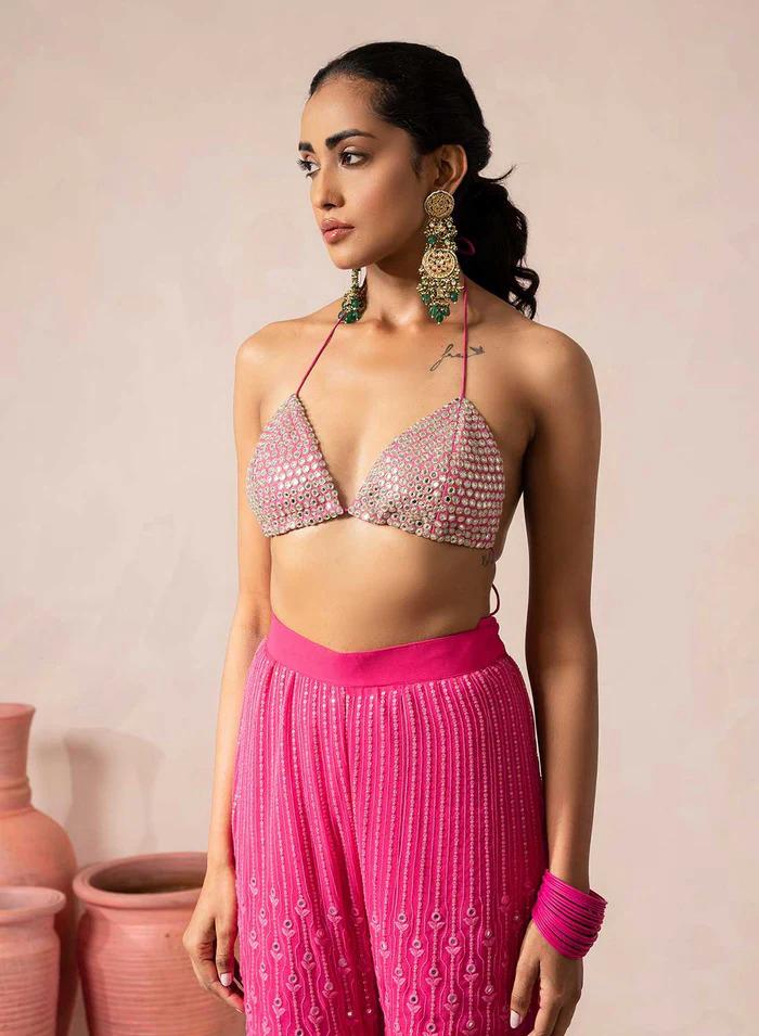 Georgette Kaftan & Sharara set for Women