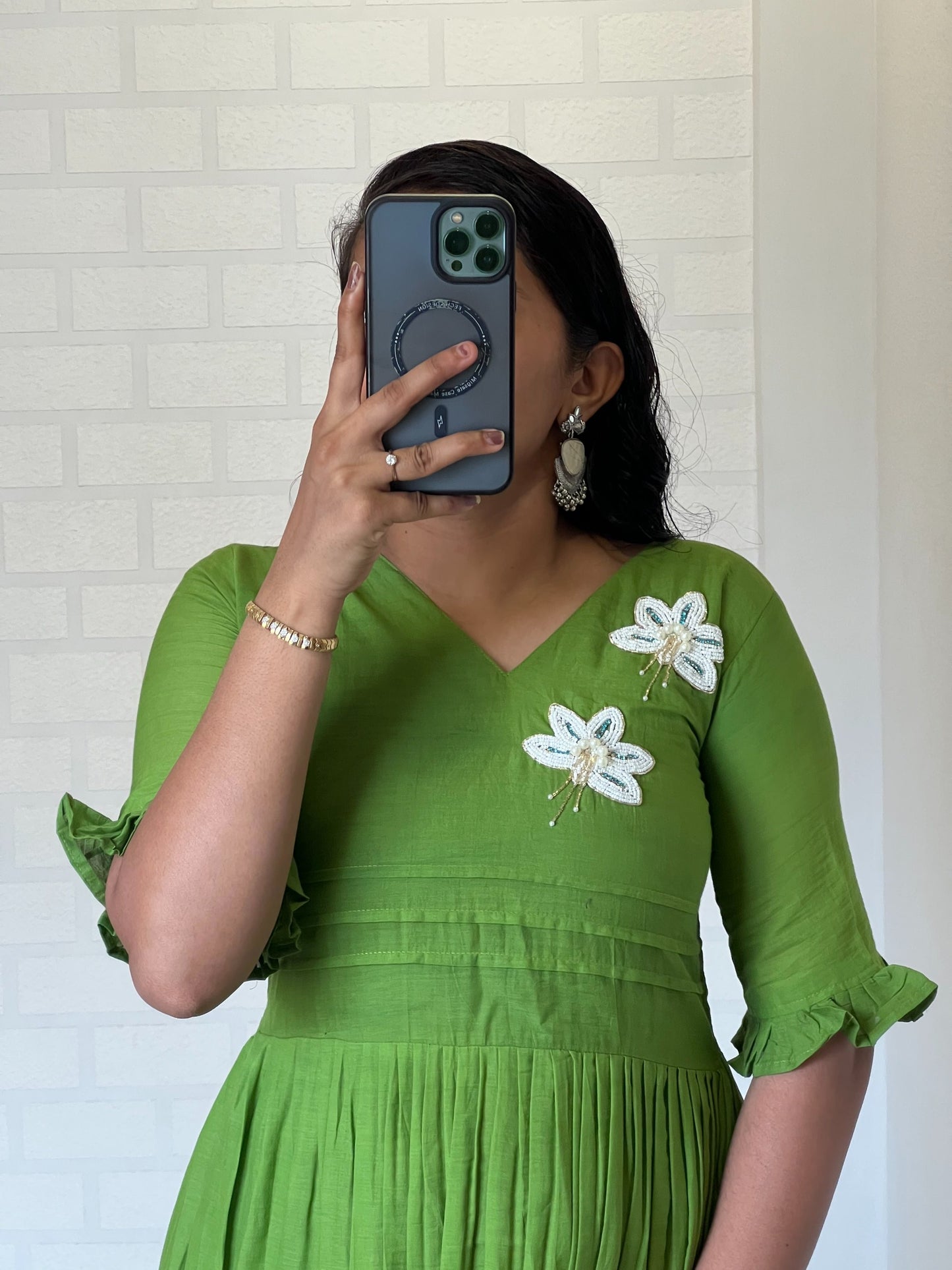 Handwork Mul Cotton Kurti for Festive & Gift Wear