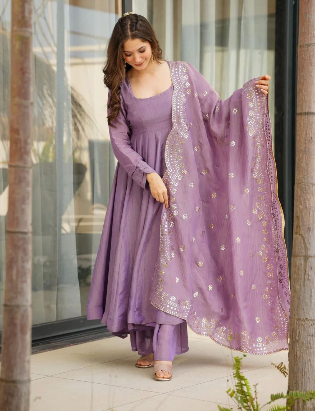 Heavy Designer Embroidered Gown with Dupatta Party Wear