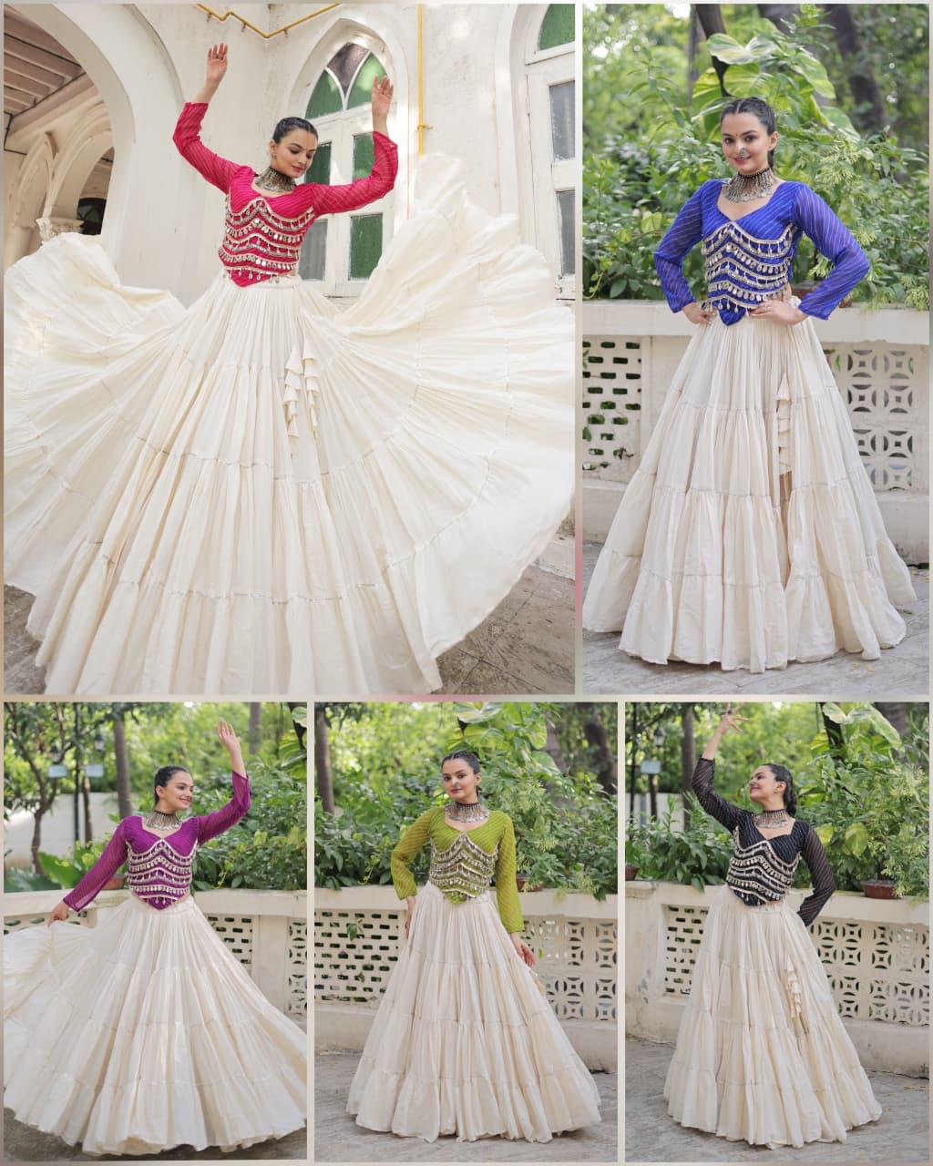 Kora Cotton Lehenga Choli Set for Women