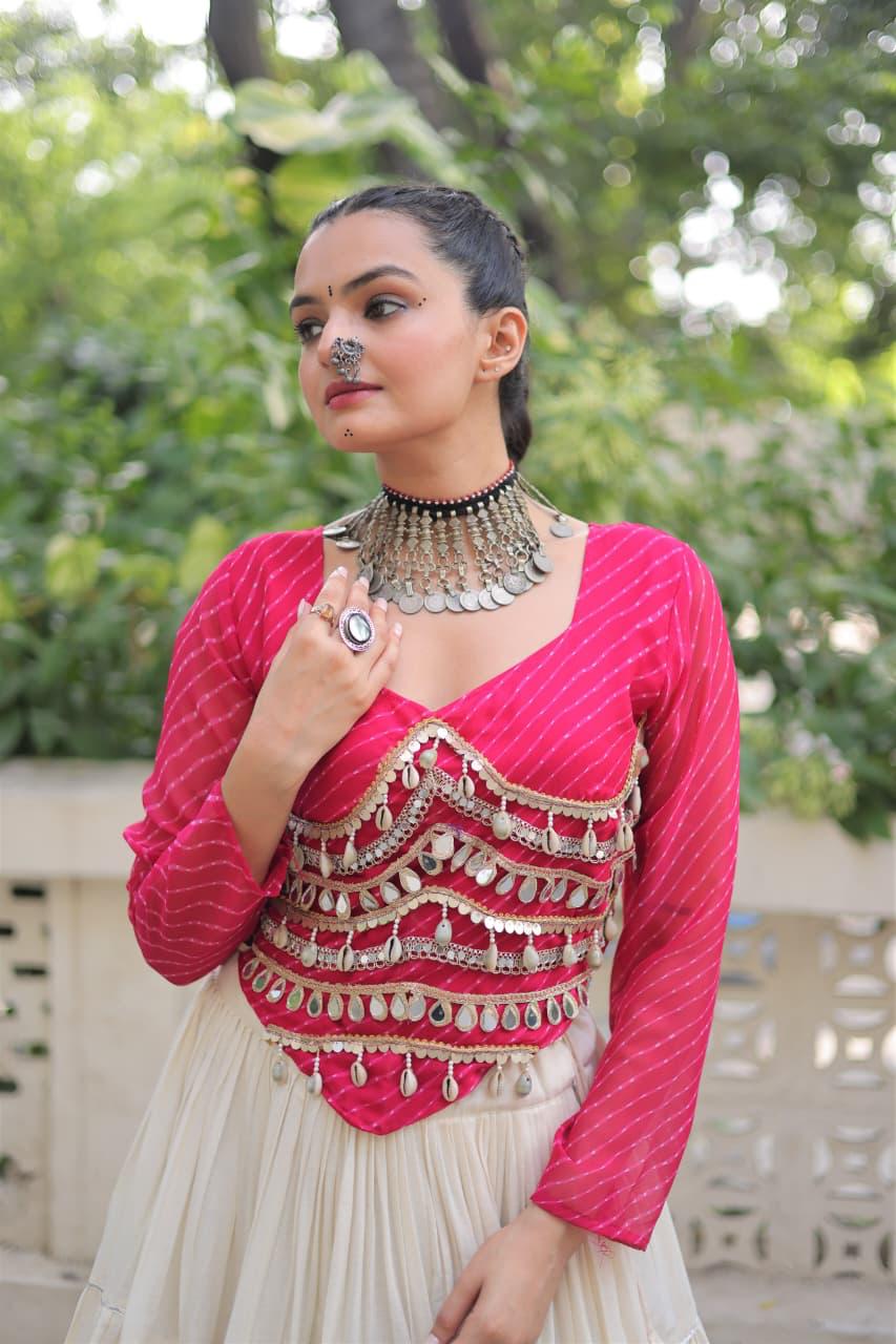 Kora Cotton Lehenga Choli Set for Women
