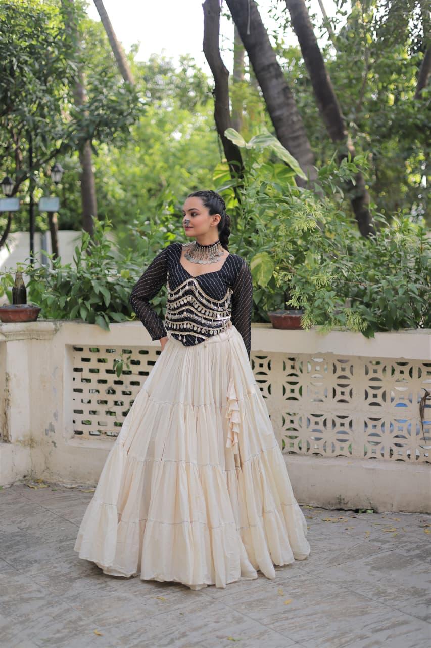 Kora Cotton Lehenga Choli Set for Women