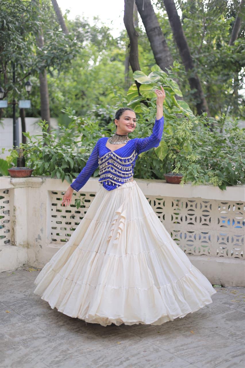 Kora Cotton Lehenga Choli Set for Women