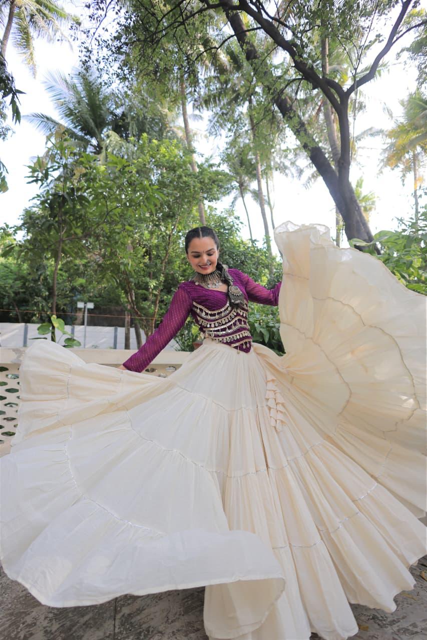 Kora Cotton Lehenga Choli Set for Women