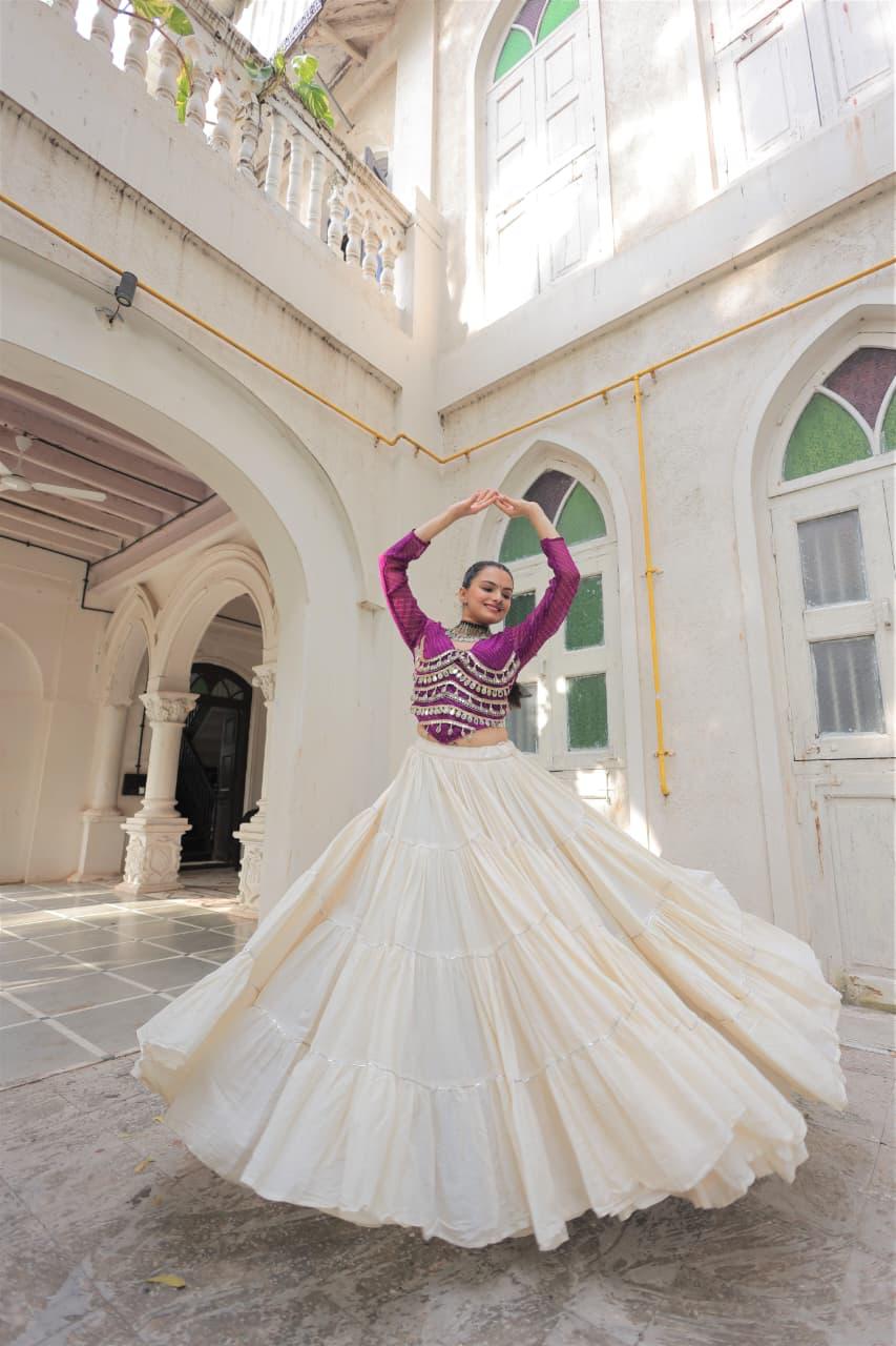 Kora Cotton Lehenga Choli Set for Women