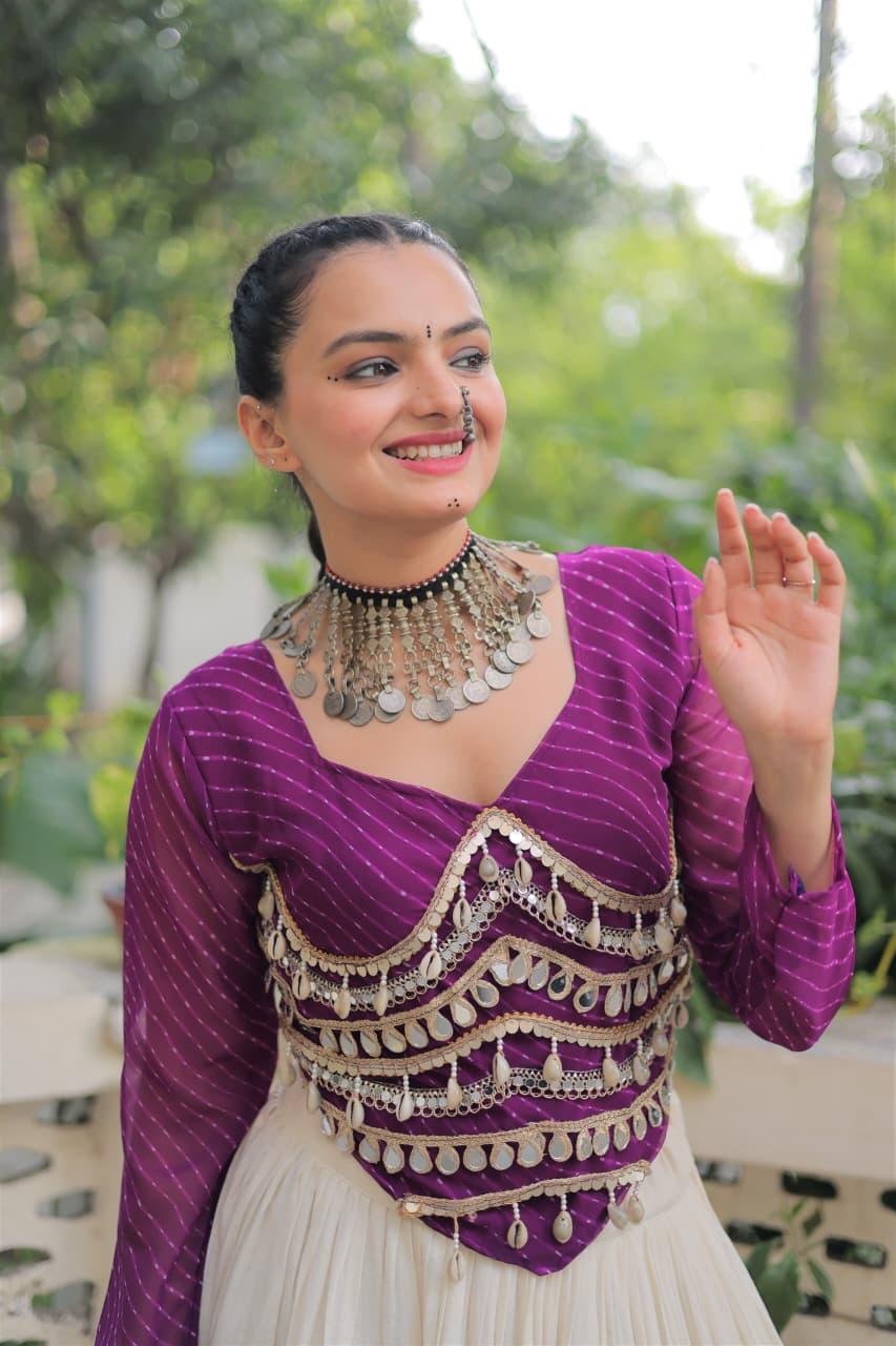 Kora Cotton Lehenga Choli Set for Women