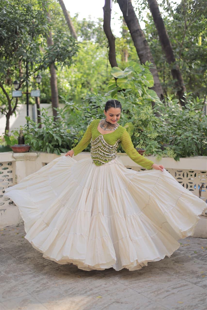 Kora Cotton Lehenga Choli Set for Women
