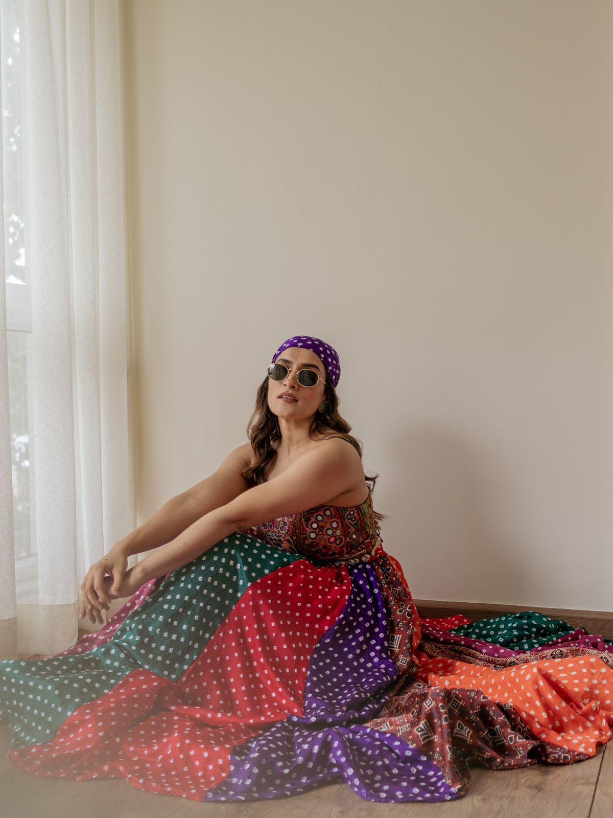 Multicolor Lehenga Set for Indian Festival