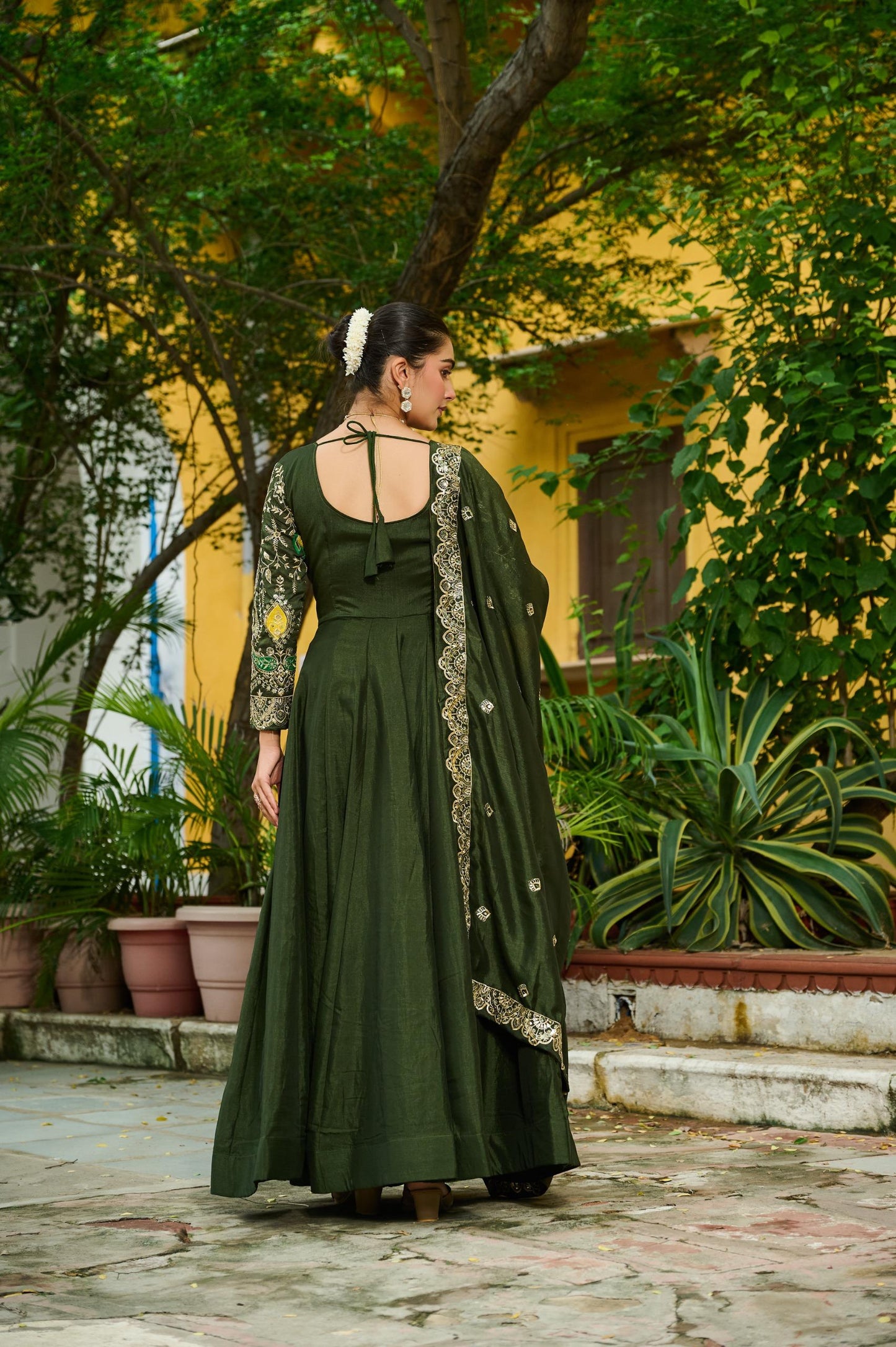 New Designer Anarkali Gown Set with Dupatta