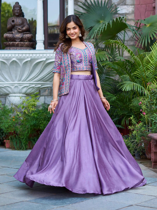 New Designer Festive Lehenga Choli & Koti for Women