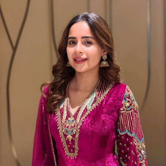 New Designer Velvet Kurti Pant Set for Party