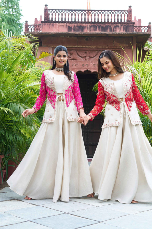 New Festival Badhrej Koti & Plazza with Choli